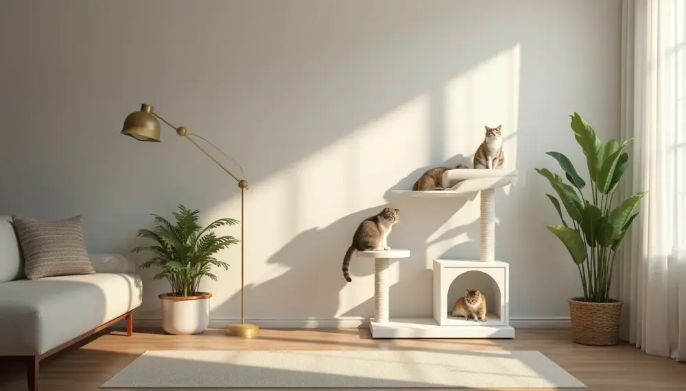 Arbre à chat blanc : une touche délégance pour votre intérieur et votre félin
