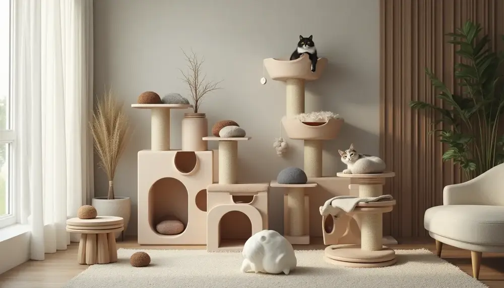 Arbre à chat Omlet : un design moderne et pratique pour votre félin