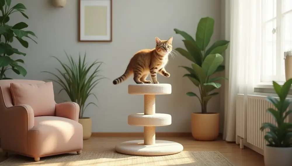 Arbre à chat une place : idéal pour les petits espaces