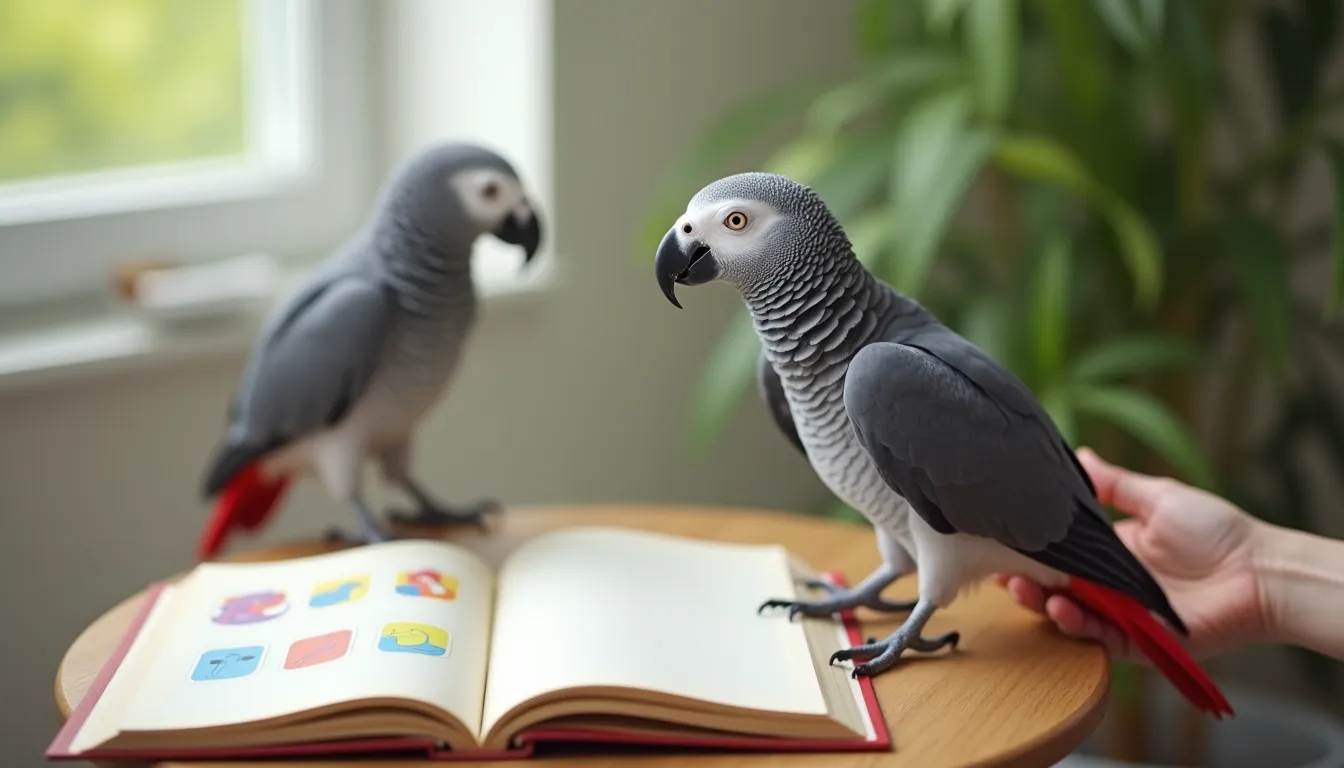 Astuces pour apprendre à un perroquet gris du gabon qui parle de nouveaux mots
