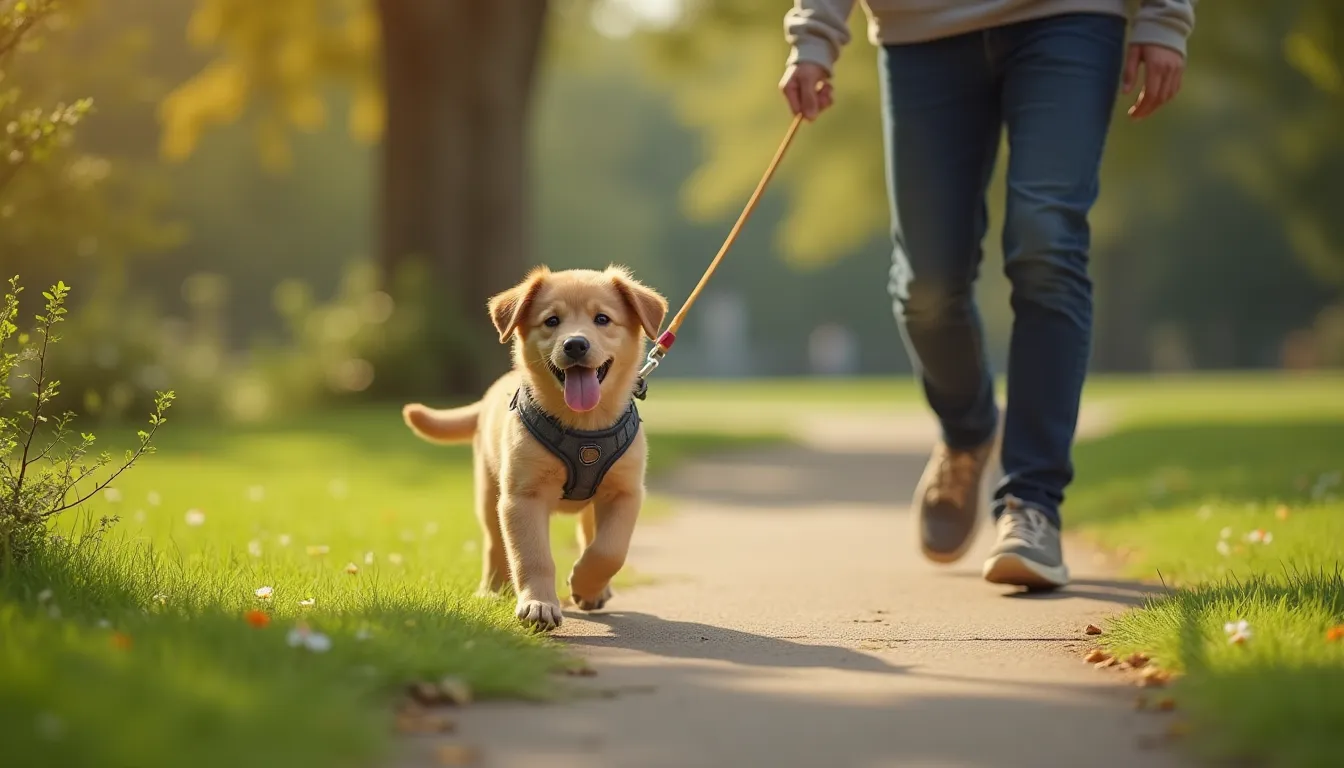 Chiot en Laisse : À Quel Âge Commencer et Comment Bien Débuter