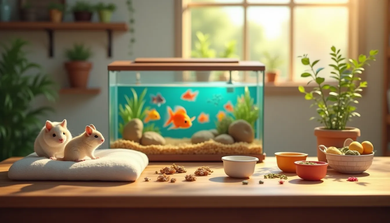 Fiche “Préparation de la cage / de l’aquarium”