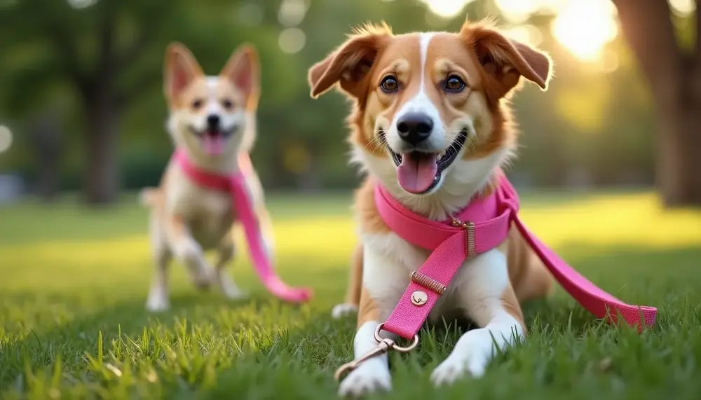 La laisse chien rose : élégance et fonctionnalité combinées