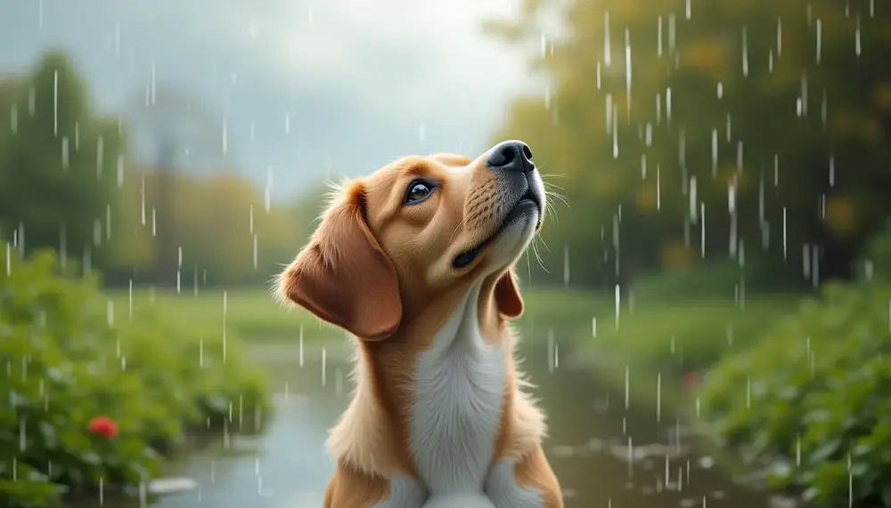Laisser un chien sous la pluie : est-ce vraiment sans danger ?