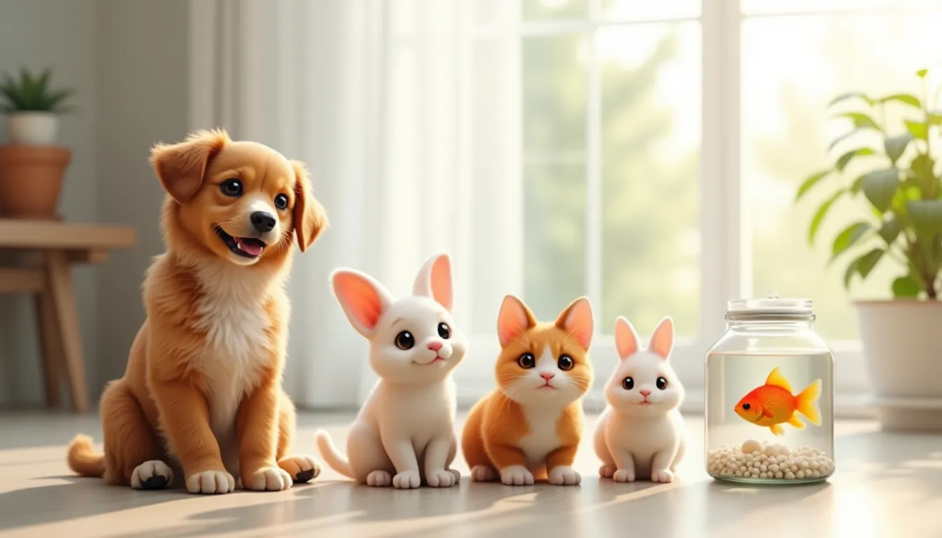 Les 5 animaux de compagnie faciles à entretenir pour les débutants