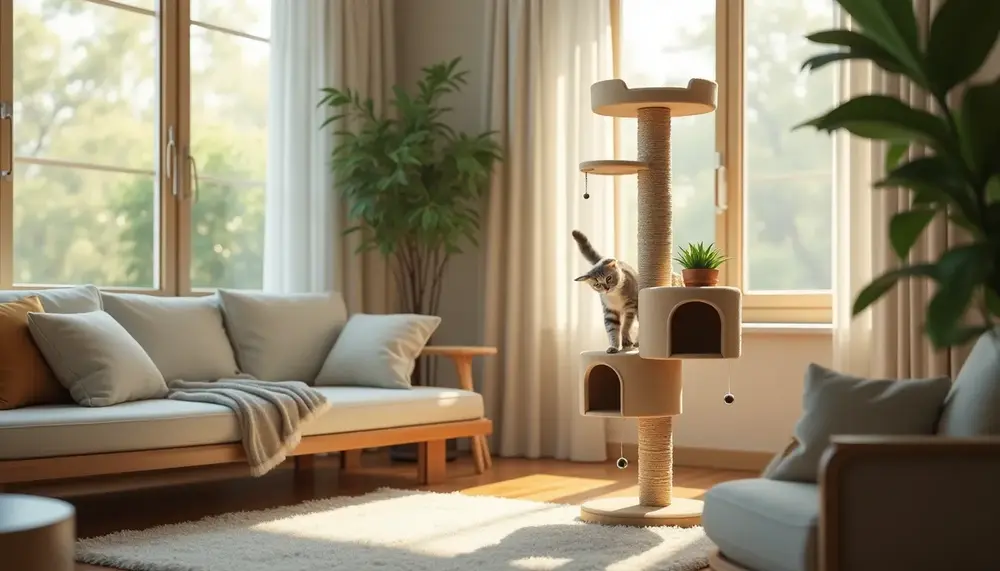 Les avantages d’un arbre chat vertical pour optimiser votre intérieur