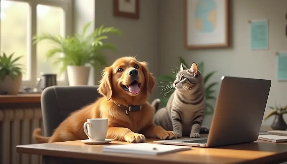 Les avantages davoir des animaux de compagnie au travail