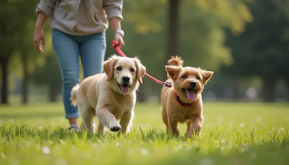 Les avantages pratiques d’une laisse chien double attache pour votre quotidien