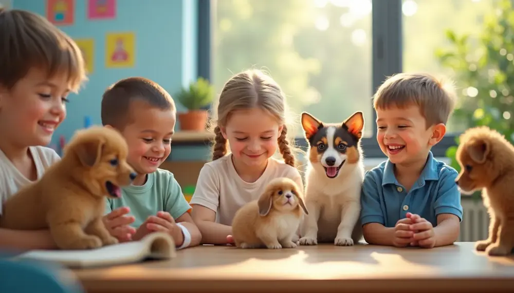 Les bienfaits d’une école avec des animaux pour les enfants