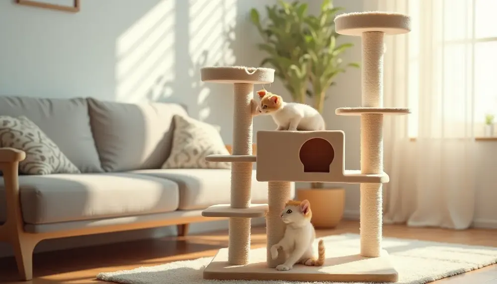 Les matériaux à privilégier pour un arbre à chat solide et durable