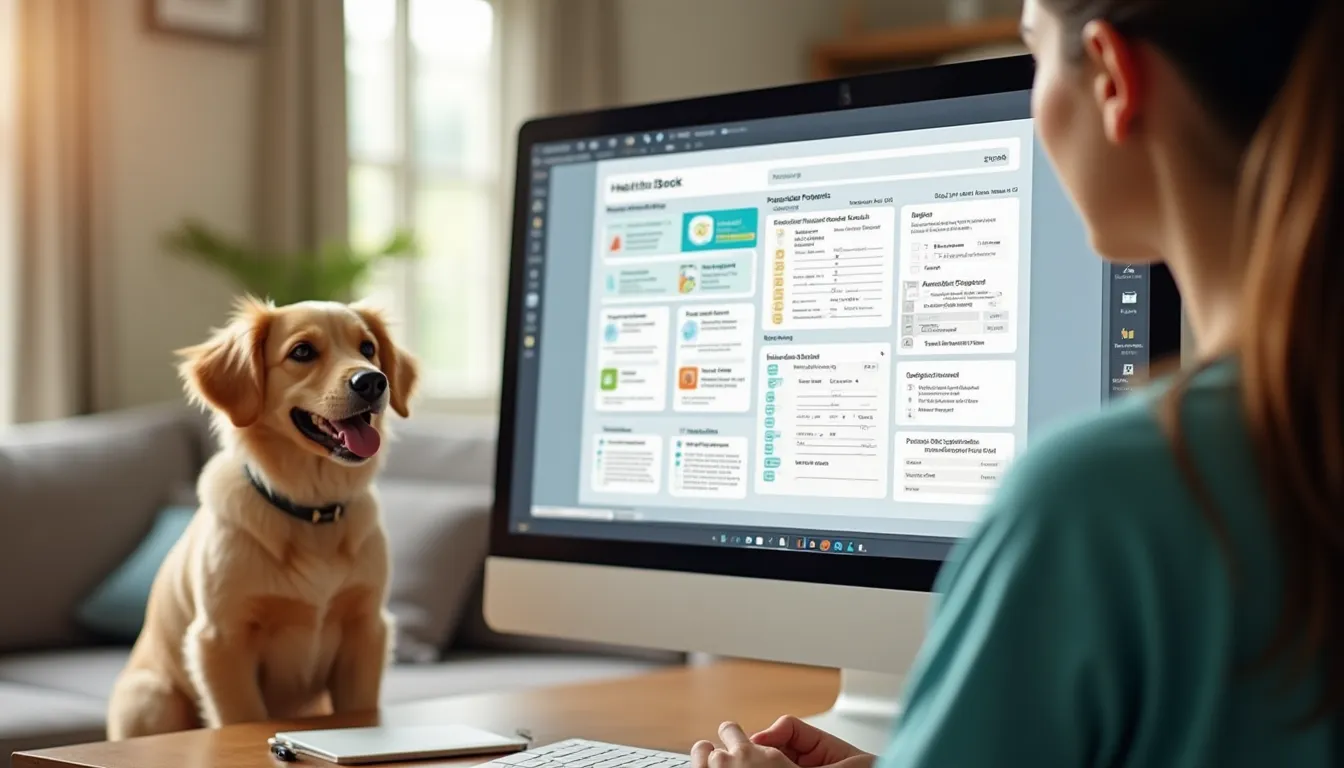 Modèle de carnet de santé animalier