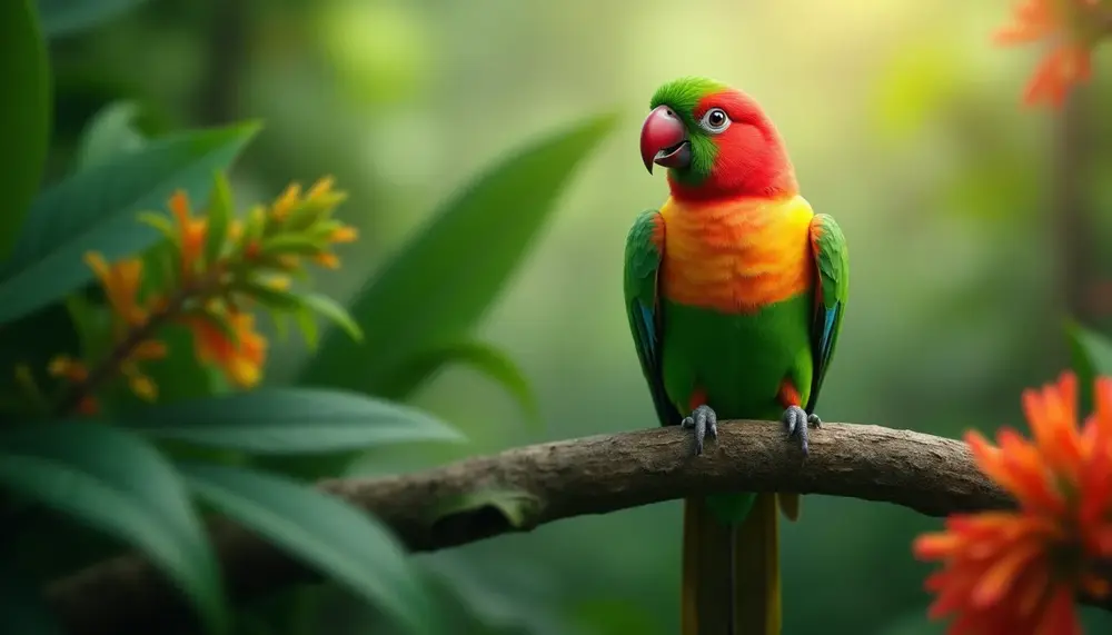 Perroquet vert et rouge : identification et secrets de cette espèce fascinante