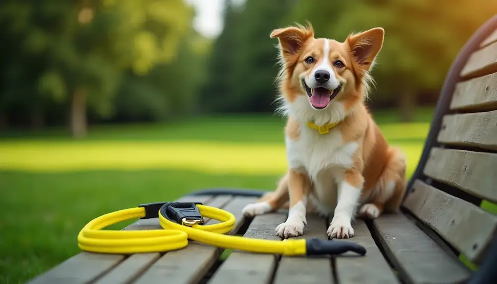 Sécurité et style : la laisse pour chien jaune fluo qui fait la différence